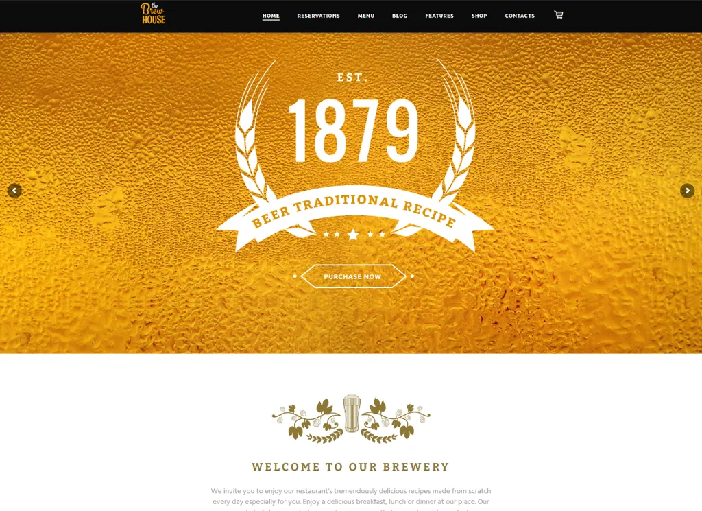 BrewHouse - Tema WordPress per birreria / pub / ristorante