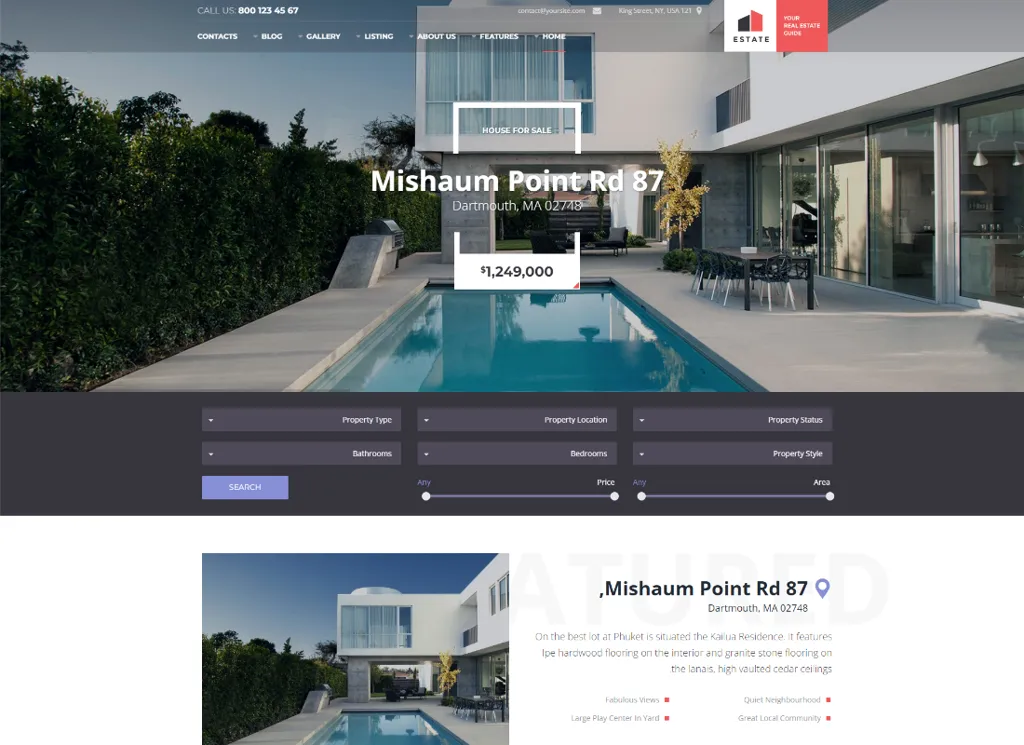 Immobiliare - Tema WordPress per vendite e affitti immobiliari + RTL