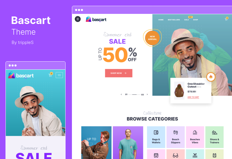 Bascart Theme - Multivendor Marketplace & WooCommerce WordPress Theme Dengan Builder