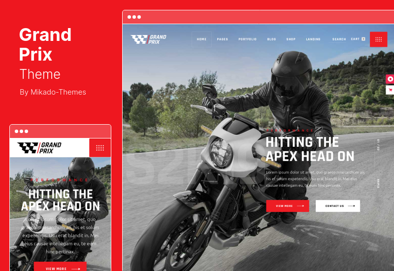 GrandPrix Teması - Motosiklet WordPress Teması
