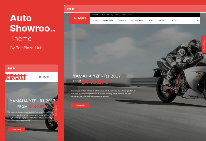 Auto Showroom Teması - Araba Bayiliği WordPress Teması