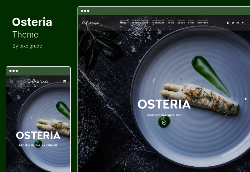 Thème Osteria - Un thème WordPress attrayant pour les restaurants