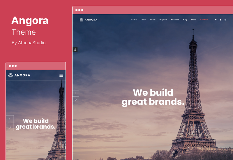 Thème Angora - Thème WordPress responsive One Page Parallax
