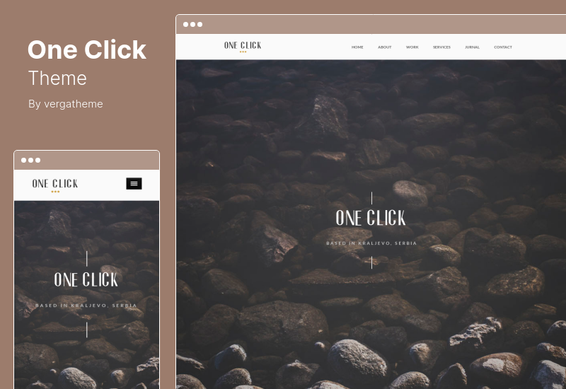 Thème en un clic - Thème WordPress Parallax One Page