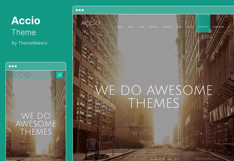 Thème Accio - Thème WordPress réactif Onepage Parallax Agency