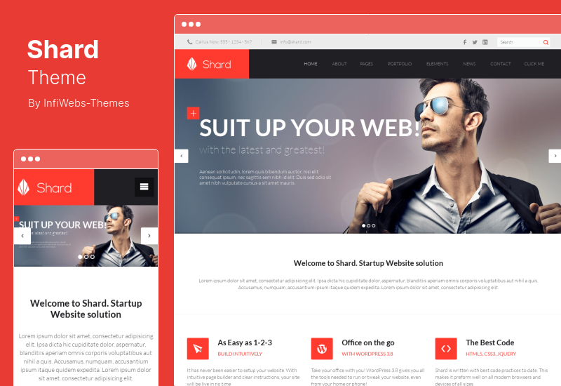 Thème Shard - Thème WordPress Multipurpose Business Parallax