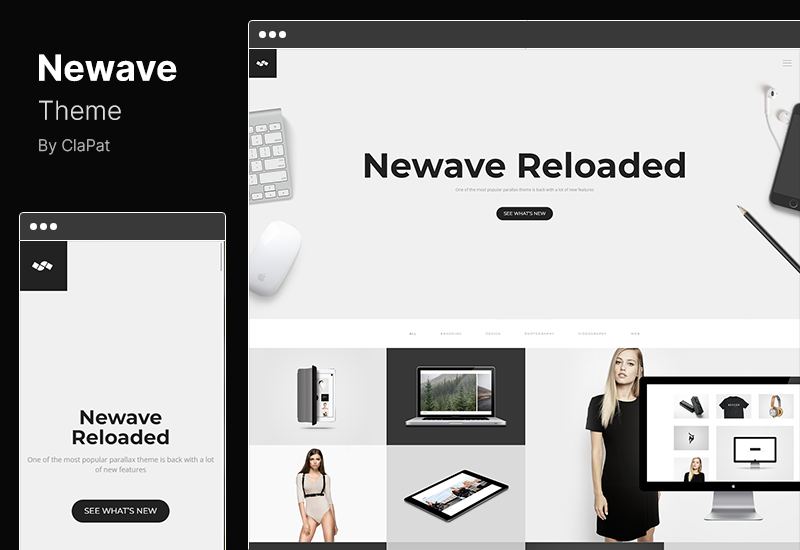 Thème Newave - Thème WordPress responsive One Page Parallax
