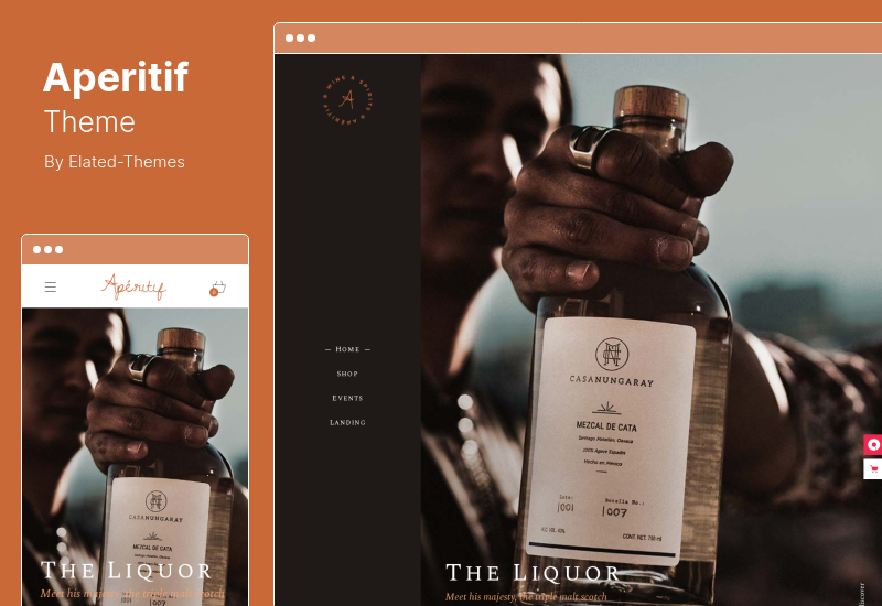 Tema Aperitiv - Tema WordPress pentru magazinul de vinuri și băuturi