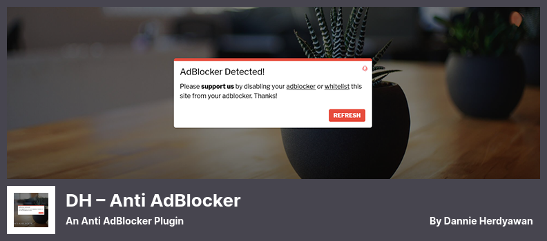 DH — Anti AdBlocker Plugin — Антирекламный плагин