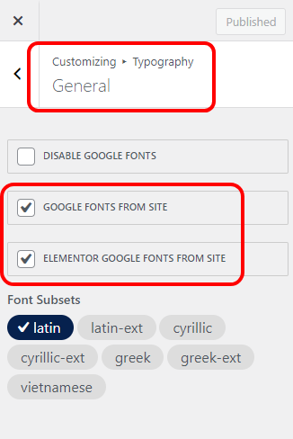 La actualización de OceanWP permite usar las fuentes de Google localmente con Elementor