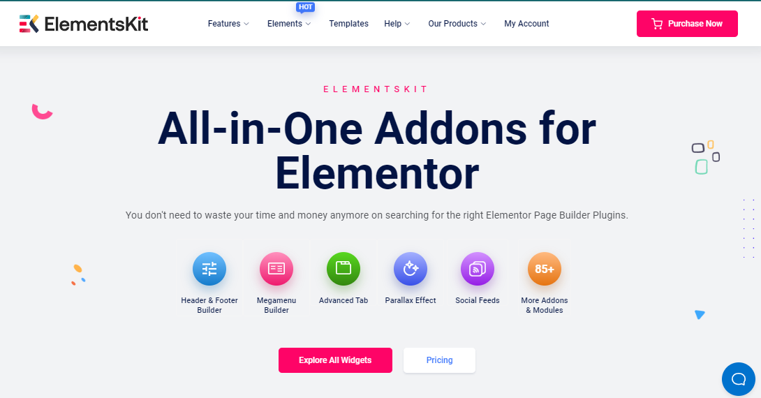Complemento todo en uno ElementsKit para Elementor: el mejor complemento de animación de Lottie en WordPress