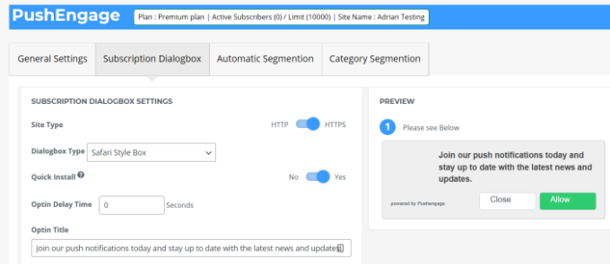 การตั้งค่ากล่องสมัครสมาชิก Subscription box settings
