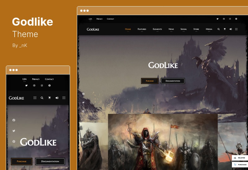 Godlike Theme - Game WordPress Theme