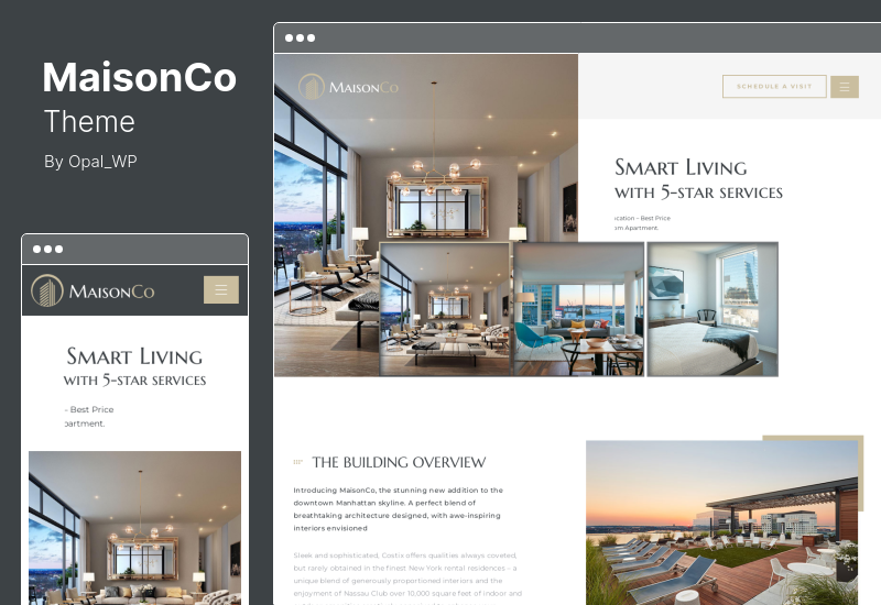 MaisonCo 테마 - 단일 속성 WordPress 테마