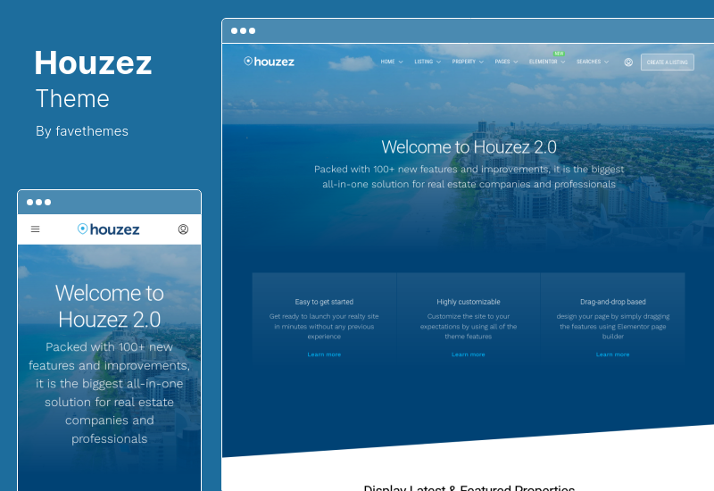 Houzez 테마 - 부동산 WordPress 테마