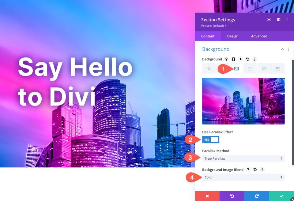 Divi'de Harmanlanmış Degrade Kaplamalı Paralaks Görüntü Arka Planı