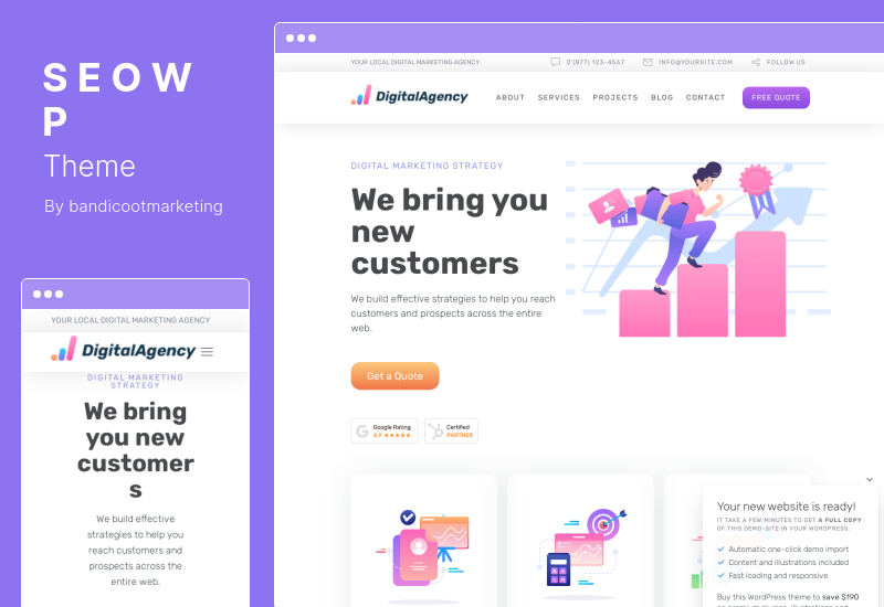 Thème SEOWP - Thème WordPress pour le marketing numérique SEO