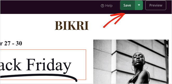 сохранить целевую страницу - SeedProd Save your landing page changes