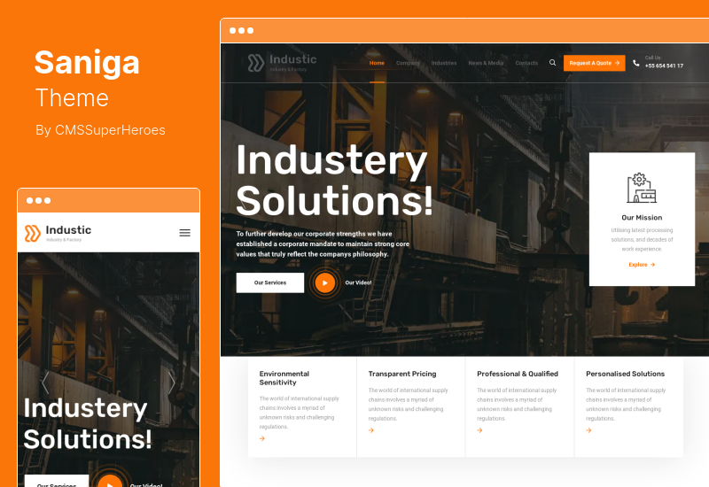 Tema Saniga - Tema WordPress de desinfecção e higienização
