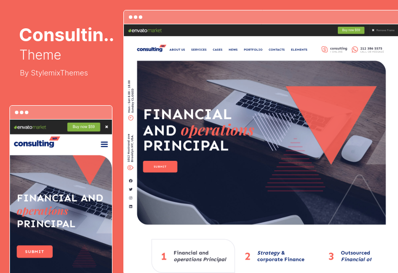 Tema de consultoria - Tema WordPress de negócios, finanças