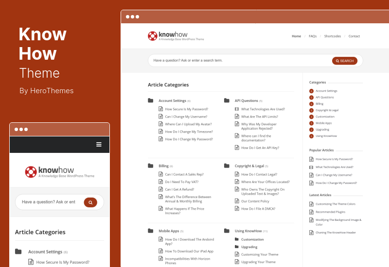Tema KnowHow - Un tema de WordPress para la base de conocimientos