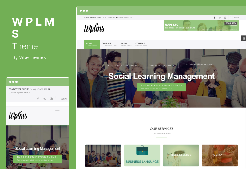 WPLMS Teması - Öğrenme Yönetim Sistemi WordPress Teması