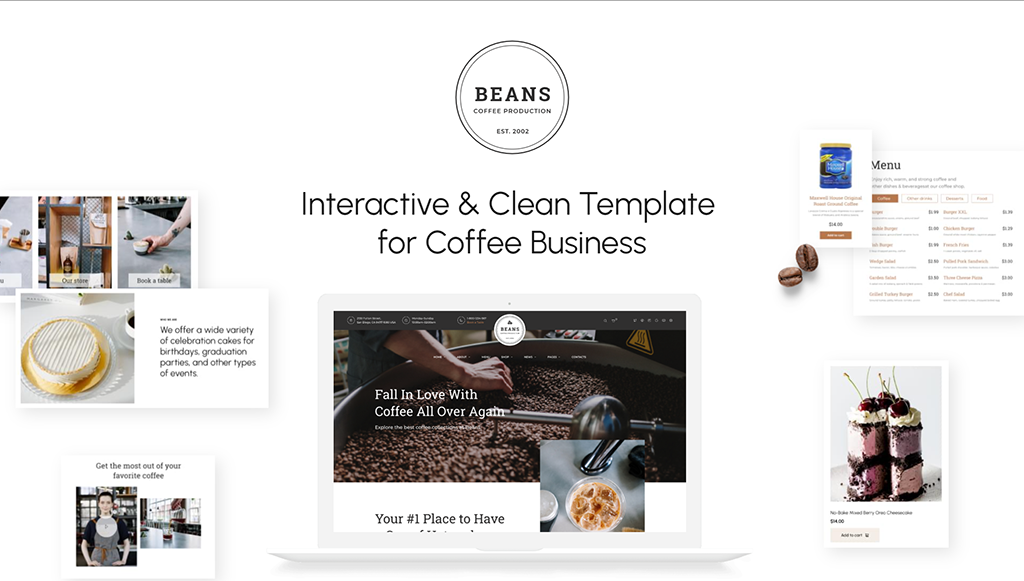 Beans - 咖啡店网站模板