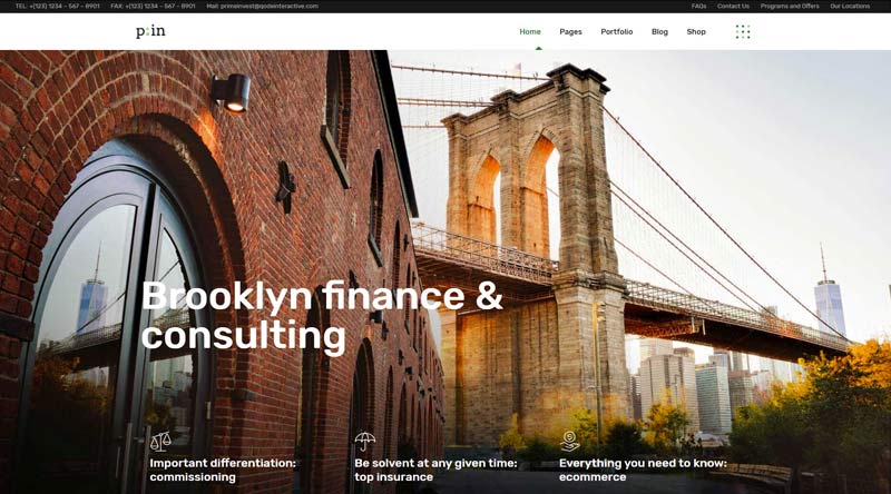 5つの最も信頼できるローンWordPressテーマ 2 PrimeInvest Finance WordPress Theme
