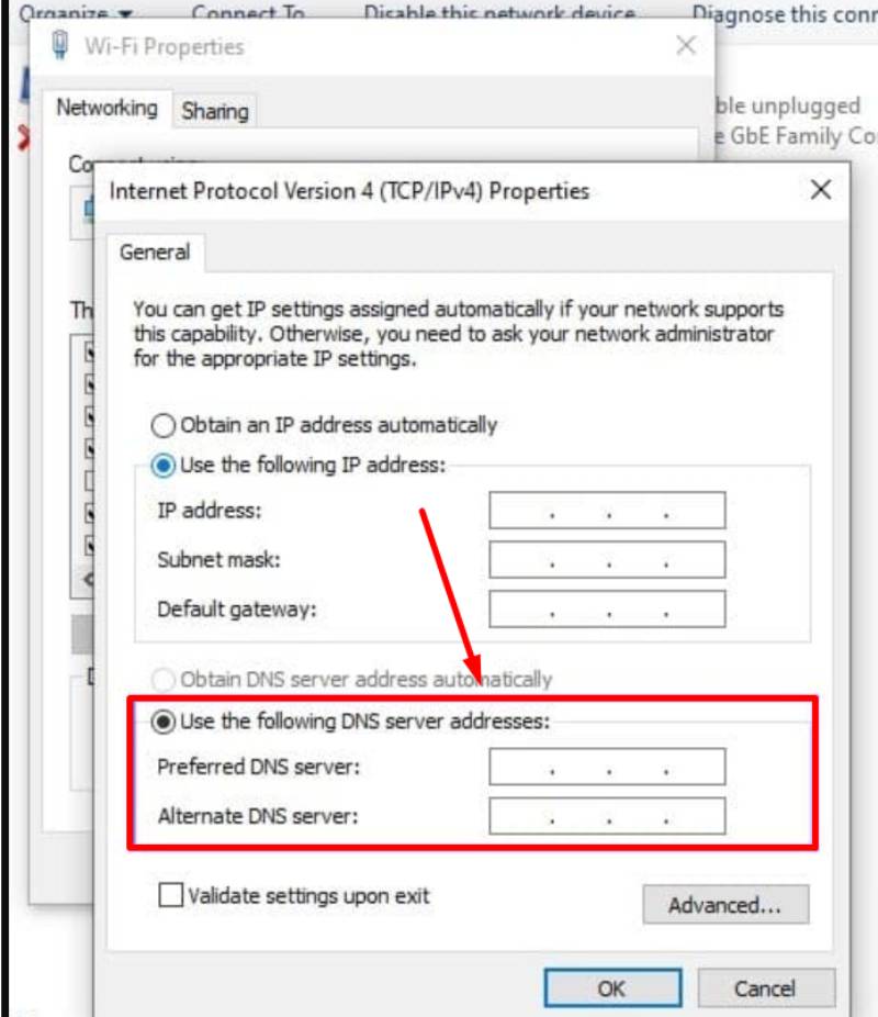 Windows ağ bağlantıları