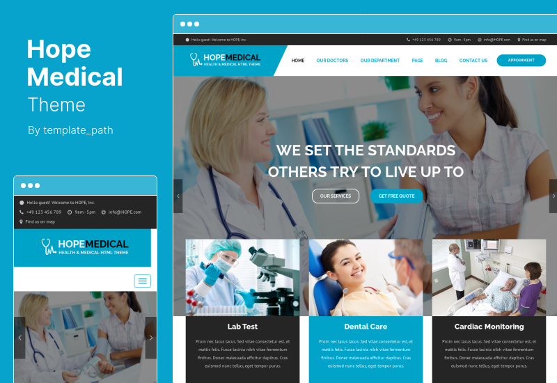 Hope Medical Theme - ヘルスケア WordPress テーマ