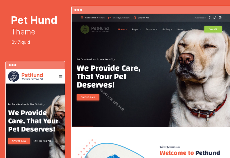 Pet Hund Theme - Motyw WordPress dla sklepu ze zwierzętami i weterynarii