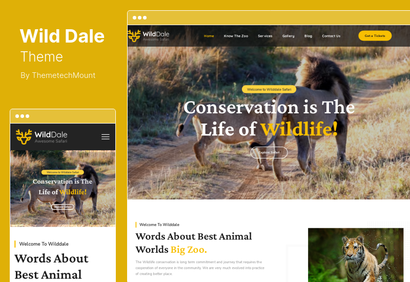Motyw WildDale — motyw WordPress Jungle Safari