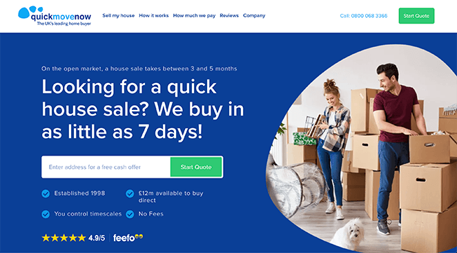 contoh-contoh-halaman-pendaratan-real-estate - SeedProd landing page bullet lists