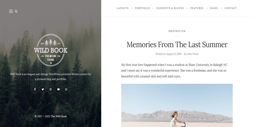 Tema WordPress Wildbook