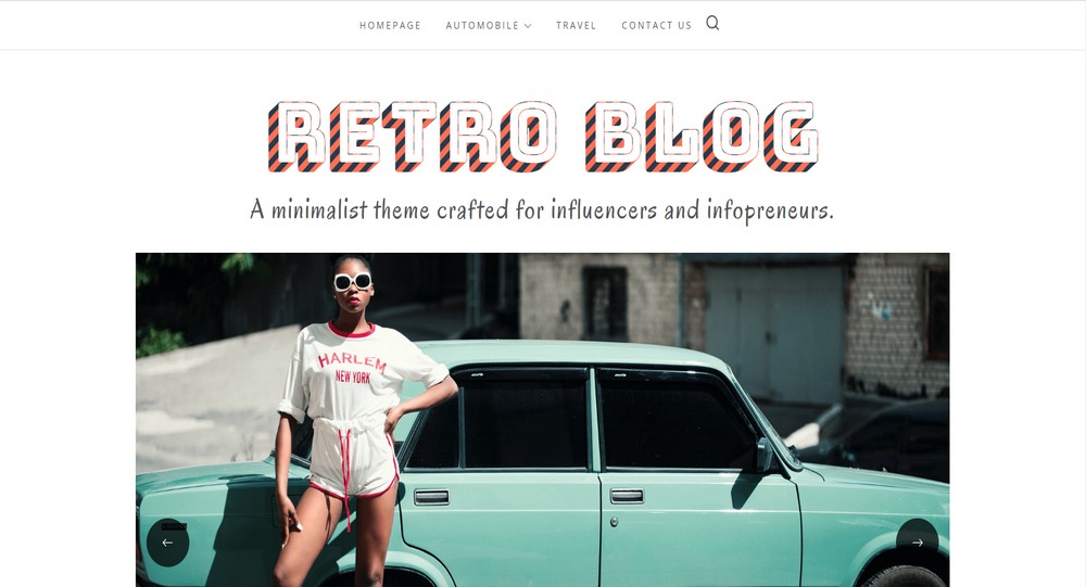 Tema WordPress per blog retrò