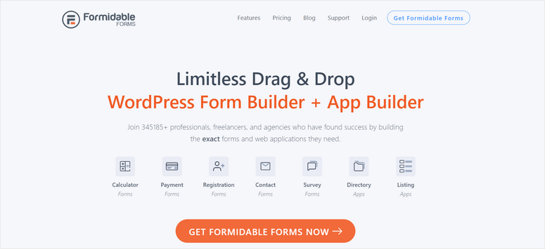 手ごわいフォーム - IsItWP - 無料の WordPress テーマ検出器 formidable-forms