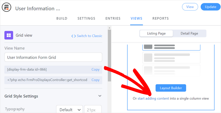ビュー設定 - IsItWP - 無料の WordPress テーマ検出器 view settings