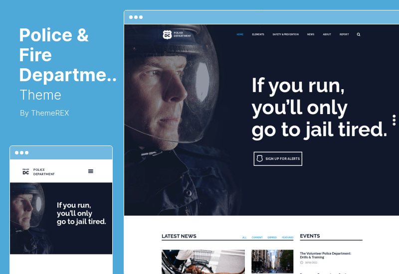 Тема полиции и пожарной охраны - Тема WordPress для полиции и пожарной охраны и безопасности для бизнеса