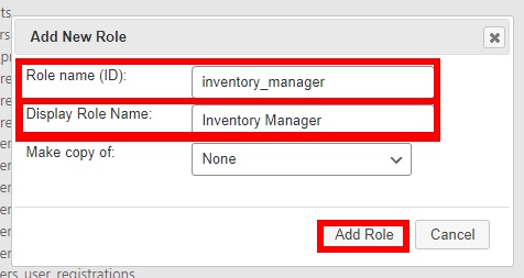 庫存經理創建自定義 wordpress 用戶角色