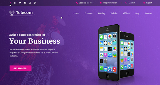 Tema WordPress Telekomunikasi