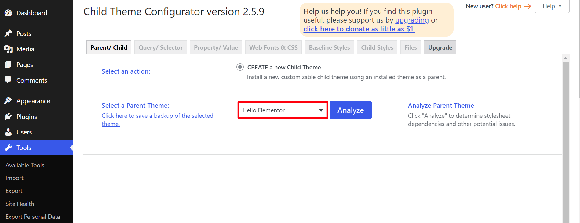 Cara Membuat Tema Anak WordPress: Playbook Lengkap Untuk Siapa Saja Di 2022 5 Convert parent theme to Child theme by Child theme configurator plugin
