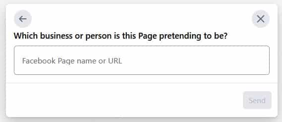 Agrega el enlace a tu página de Facebook para investigar