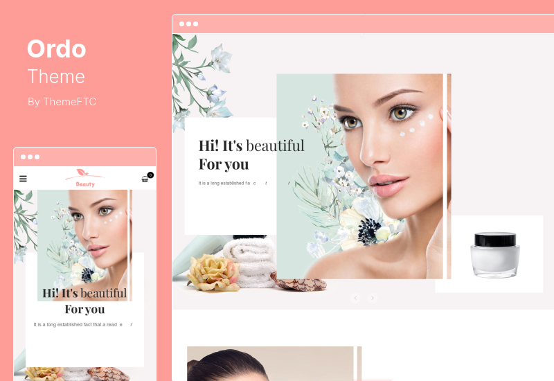 Ordo Theme - سمة WooCommerce WordPress لمستحضرات التجميل الطبيعية