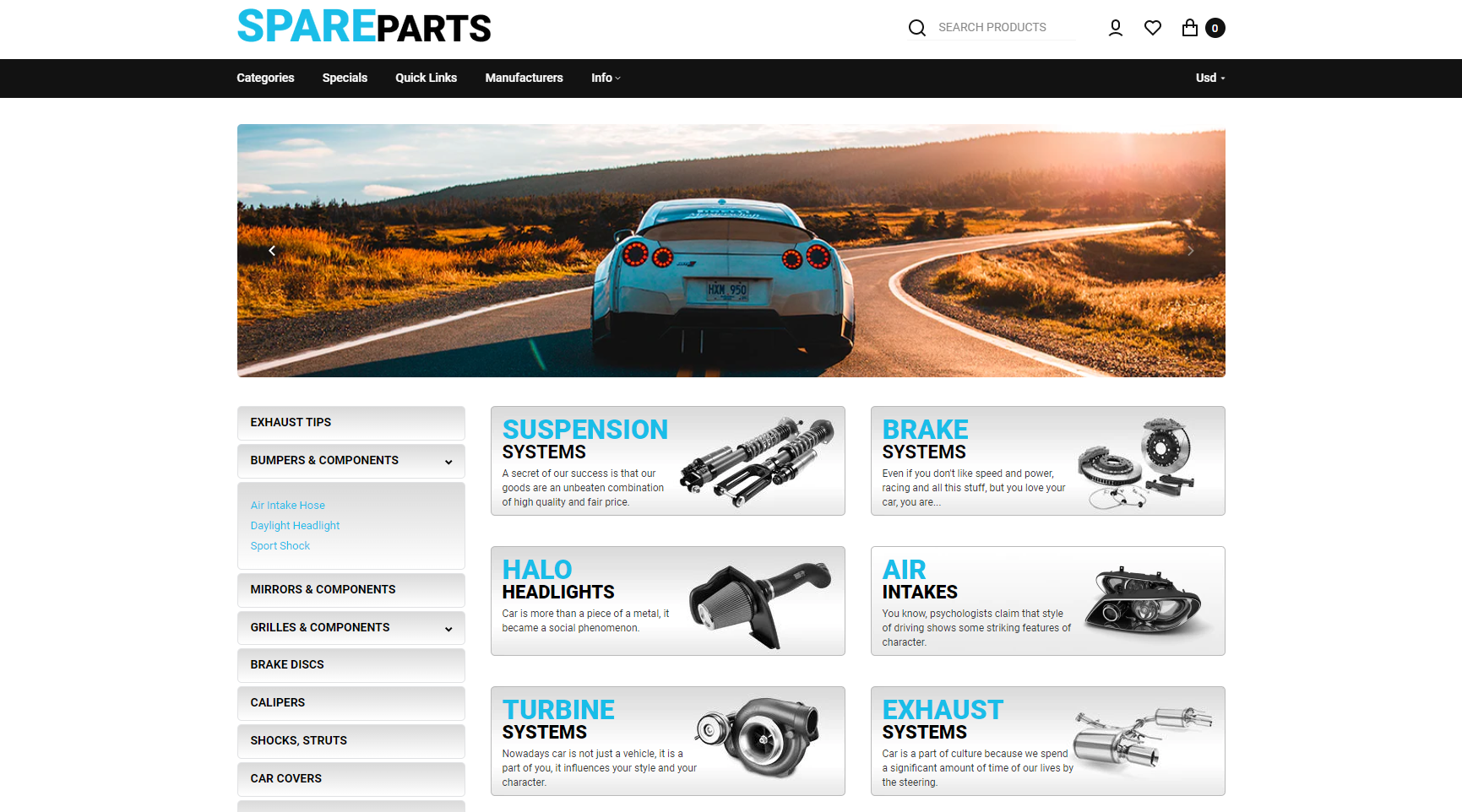 SpareParts - 무료 Shopify 테마