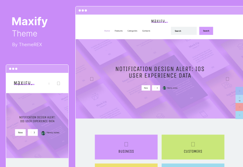 Tema Maxify - Tema de WordPress para blog de Startup Business News