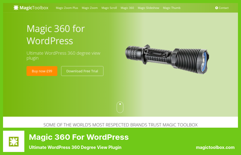 Complemento Magic 360 para WordPress: complemento de vista de 360 grados de Ultimate WordPress