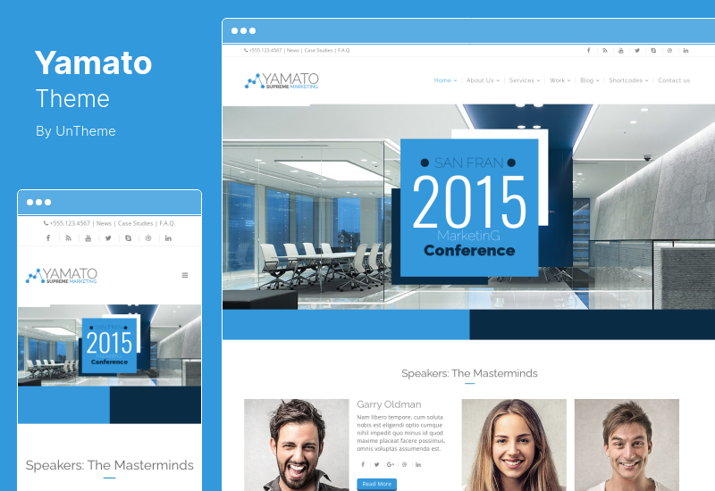 Tema Yamato - Tema de WordPress para marketing corporativo