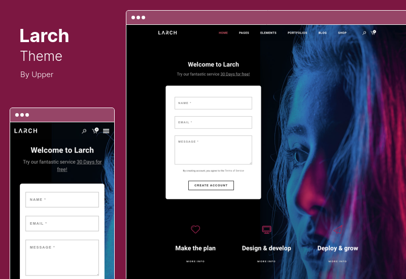 Larch Theme - Tema de WordPress multipropósito mínimo receptivo