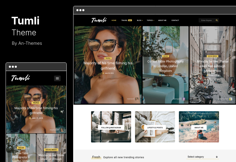 Tumli 主题 - 个人砌体风格的 WordPress 主题