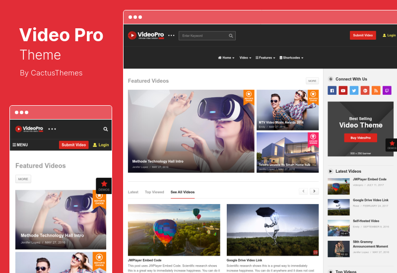 VideoPro 主题 - 视频 WordPress 主题